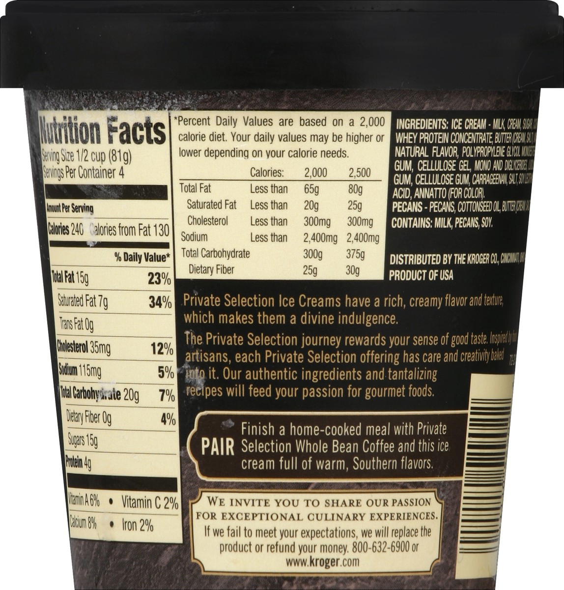 slide 3 of 7, Private Selection Ice Cream 16 oz, 16 oz