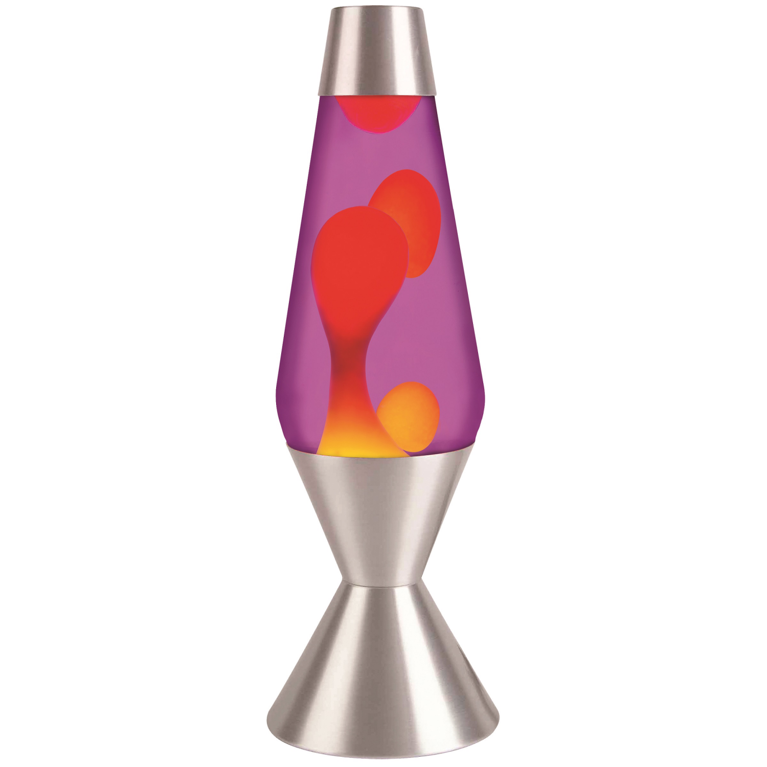 slide 1 of 1, 16.3" Lava Lamp Yellow Purple Silver, 1 ct