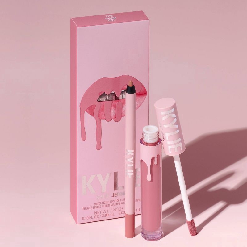 slide 4 of 6, Kylie Makeup Charm Velvet Lip Kit, 1.10 g