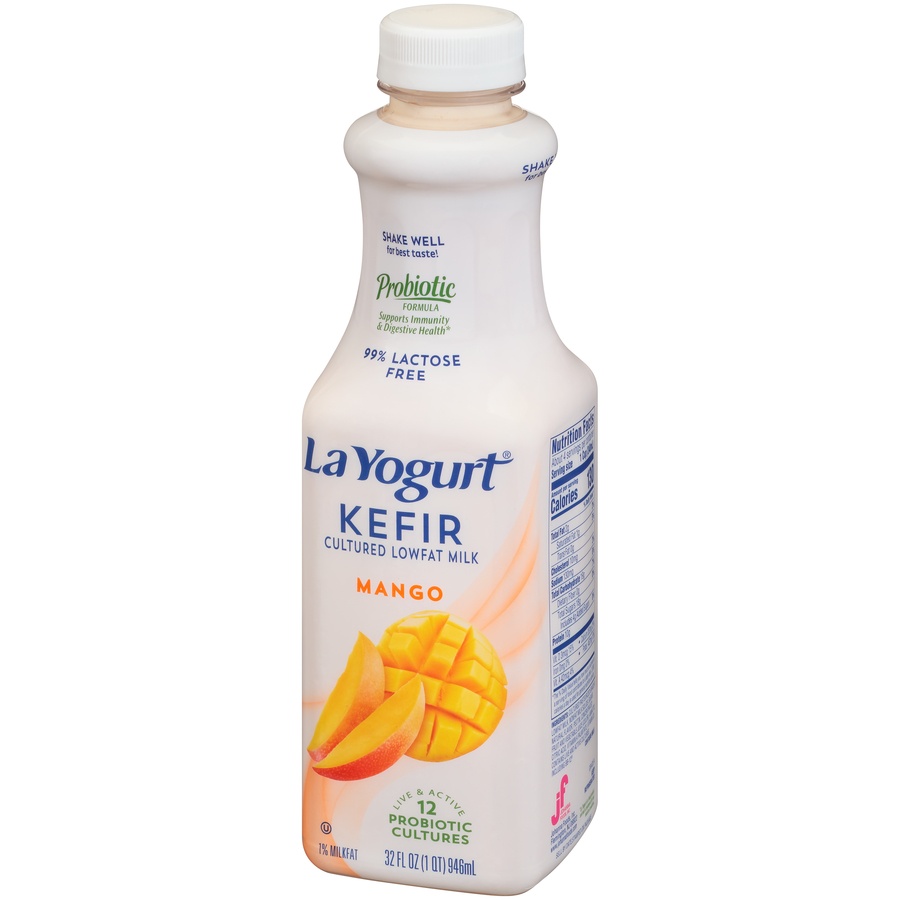 slide 3 of 8, La Yogurt Kefir Mango, 32 fl oz