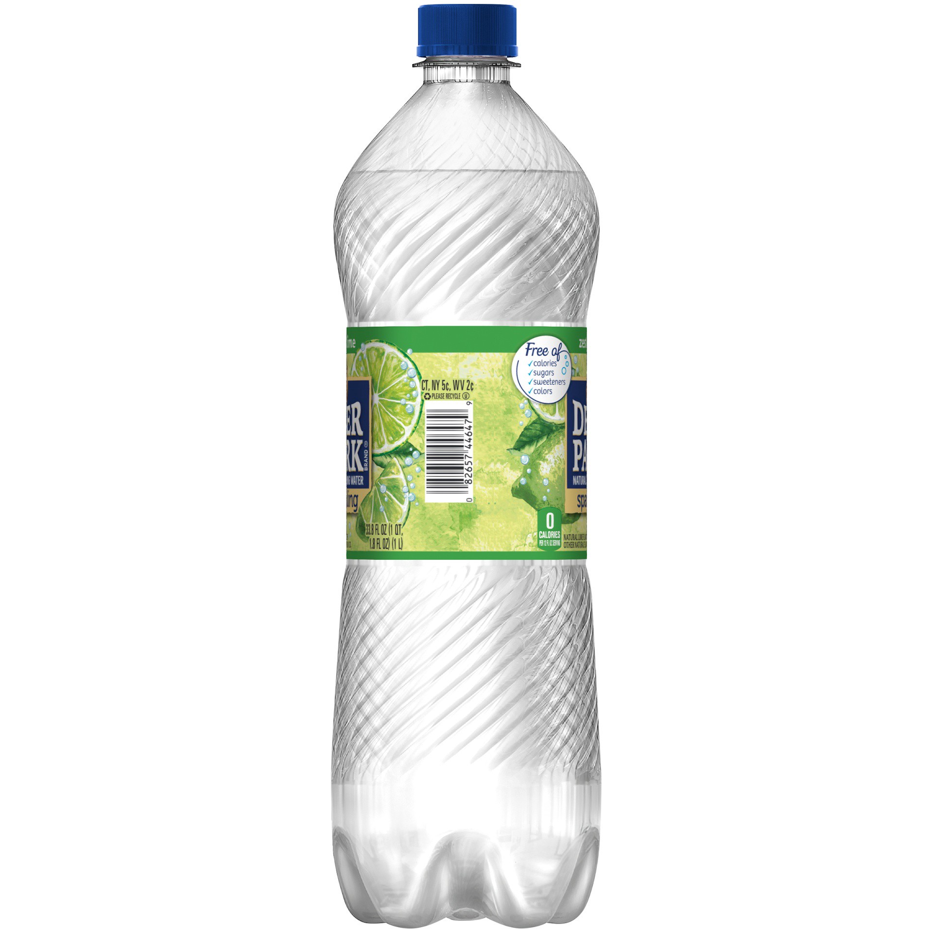 slide 4 of 6, Deer Park Sparkling Water, Zesty Lime- 33.8 oz, 33.8 oz