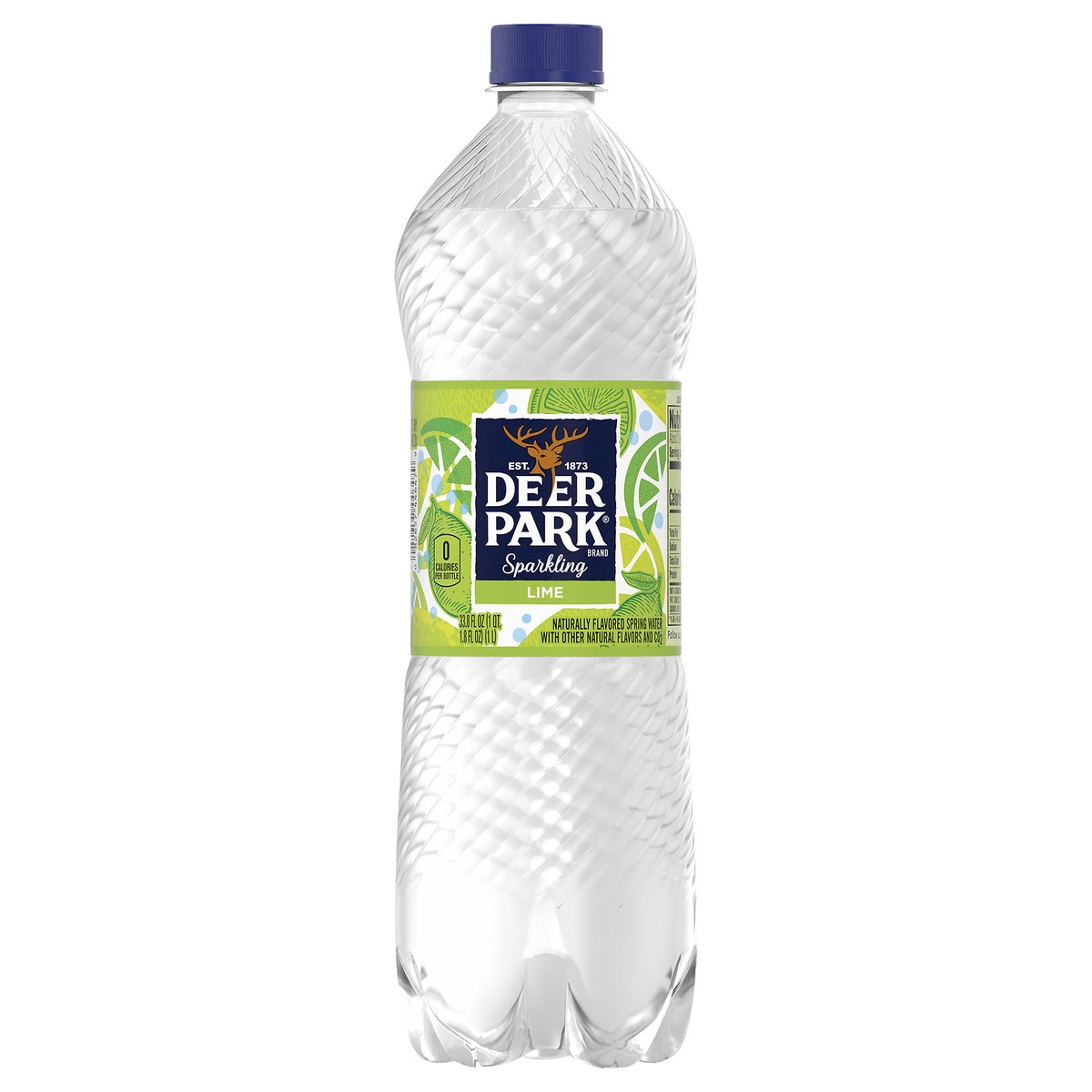 slide 1 of 6, Deer Park Sparkling Water, Zesty Lime, 33.8 oz. Bottle, 33.8 fl oz