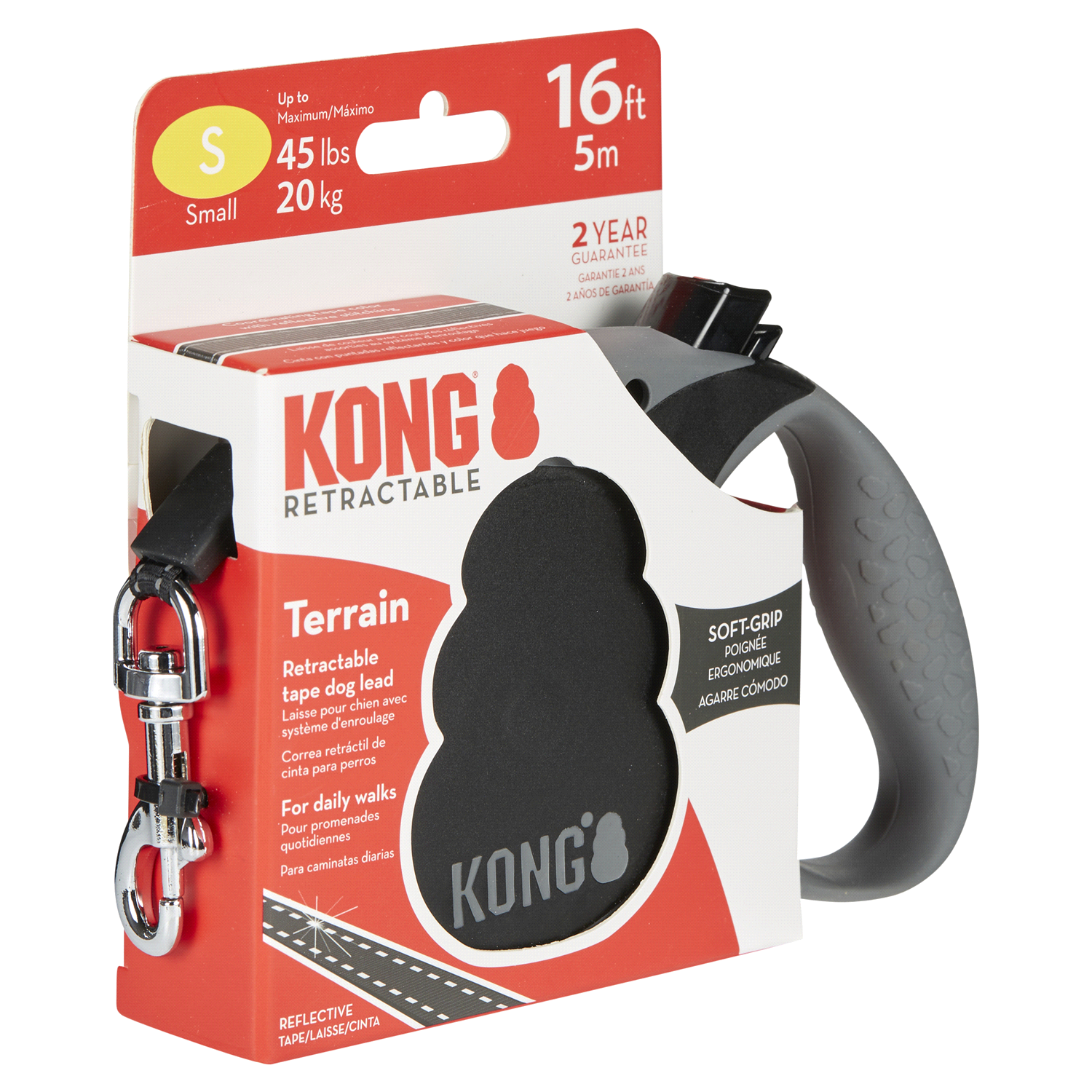 slide 4 of 5, KONG Retractable Leash, SM