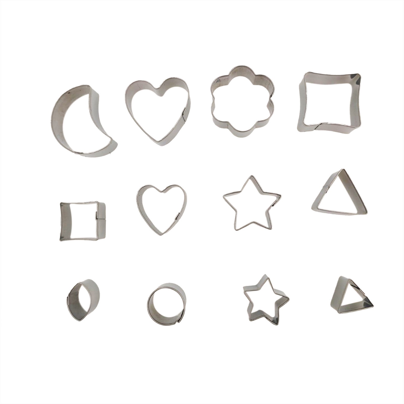 slide 2 of 3, 13-Piece Mini Shapes Fondant Cutter Set By Celebrate It, 13 ct