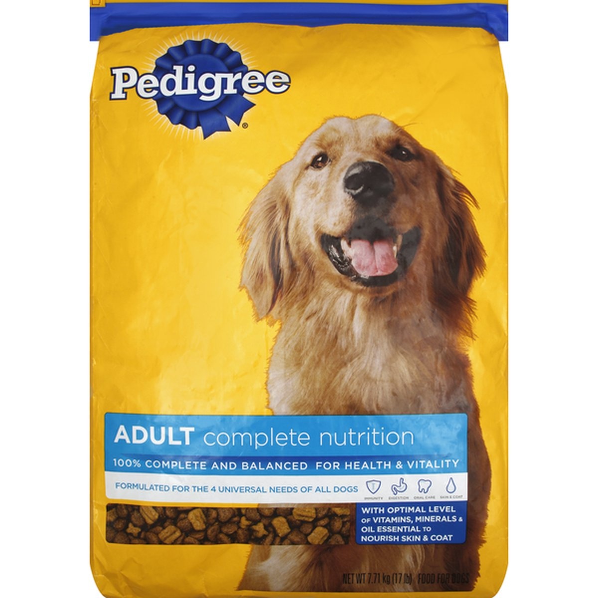 slide 1 of 1, Pedigree Food For Dogs, Adult Complete Nutrition, 17 lb