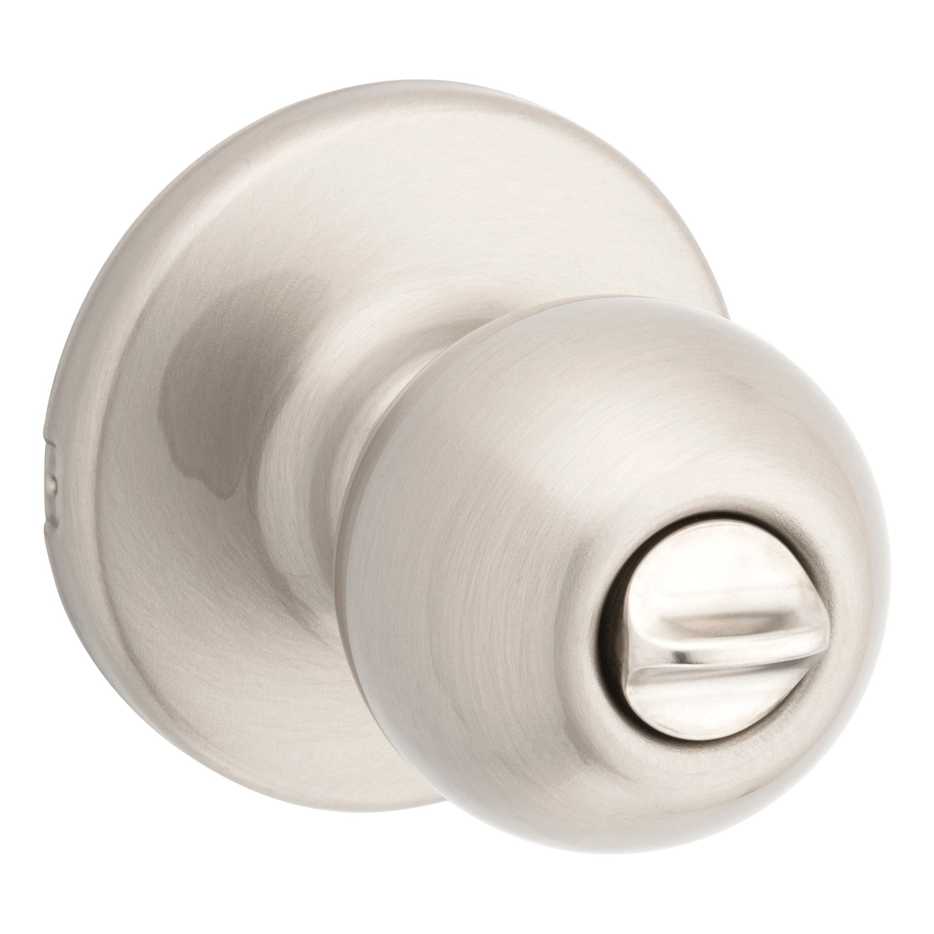 slide 6 of 6, Kwikset Polo Satin Nickel Interior or Bed/Bath Privacy Door Knob, 1 ct