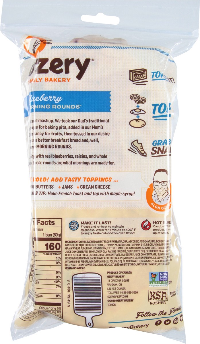 slide 4 of 9, Ozery Bakery Morning Round Blueberry, 12.7 oz