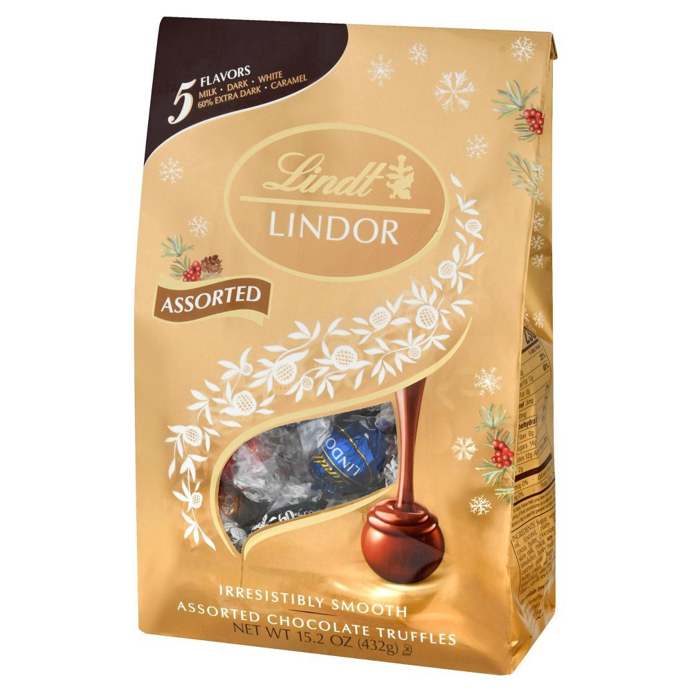 slide 7 of 14, Lindt Lindor Assorted Chocolate Truffles 15.2 oz, 15.2 oz