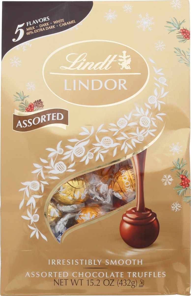 slide 1 of 14, Lindt Lindor Assorted Chocolate Truffles 15.2 oz, 15.2 oz