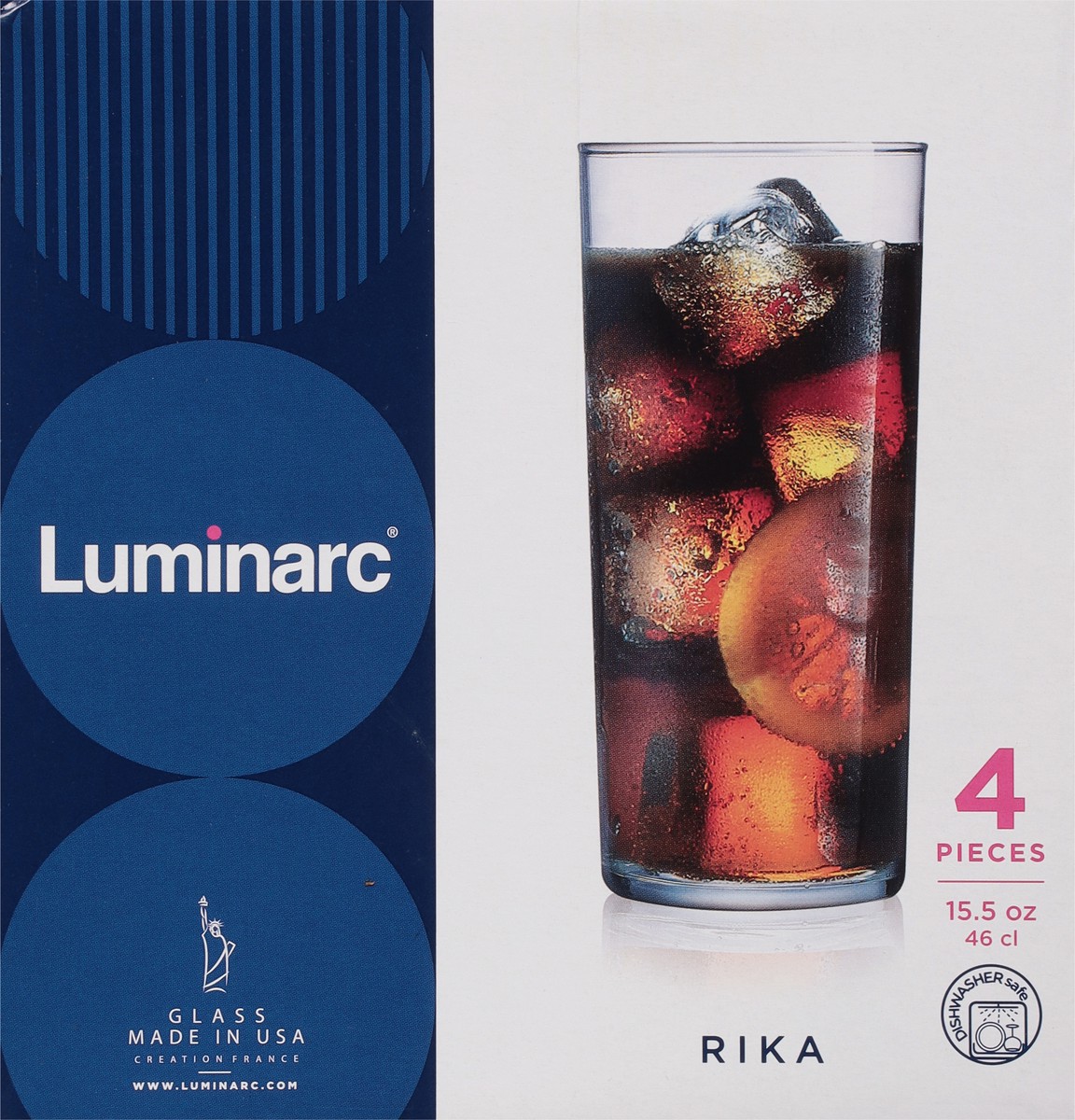 slide 5 of 9, Luminarc 15.5 Ounce Rika 4 ea, 4 ct
