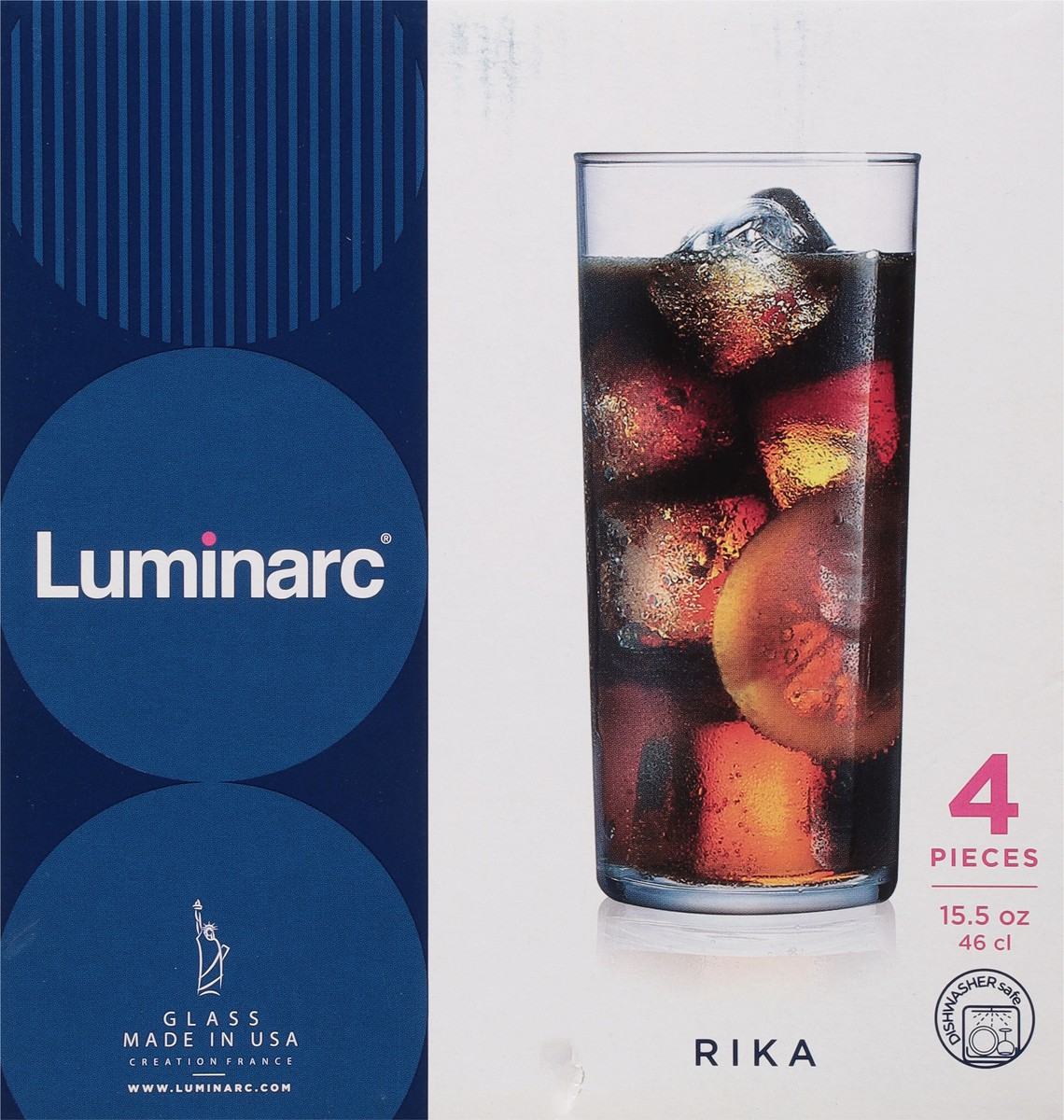 slide 6 of 9, Luminarc 15.5 Ounce Rika 4 ea, 4 ct