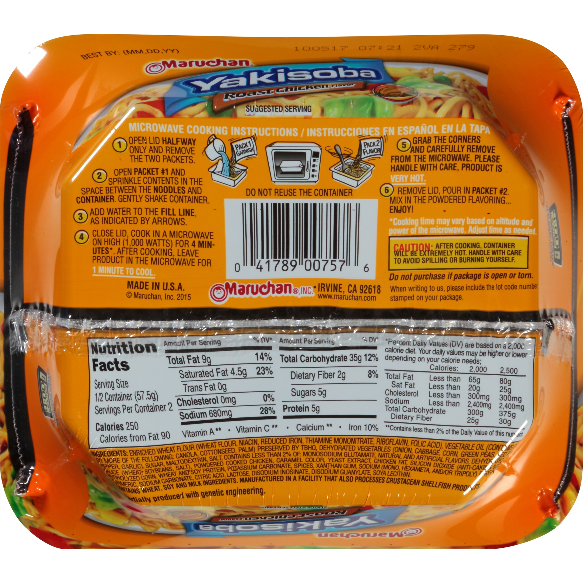 slide 6 of 8, Maruchan Yakisoba Roast Chicken Flavor Noodles, 4.05 oz