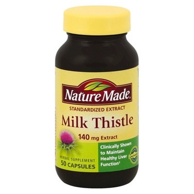 slide 1 of 1, Nature Made Milk Thistle Dietary Supplement Capsules, 50 ct