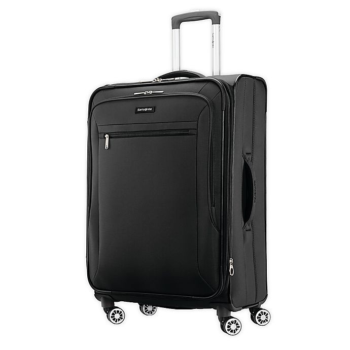 slide 1 of 8, Samsonite Ascella X Softside Spinner Checked Luggage - Black, 25 in