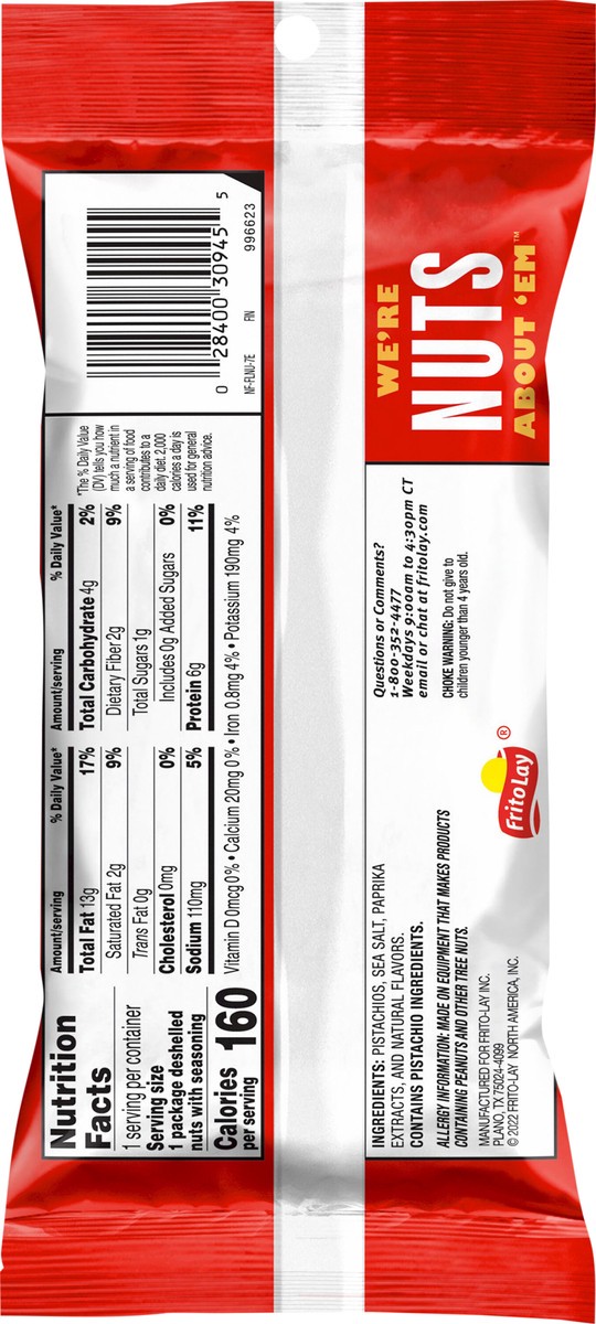 slide 5 of 9, Nut Harvest Flavored Pistachios Spicy Pistachios - 1.75 oz, 1.75 oz