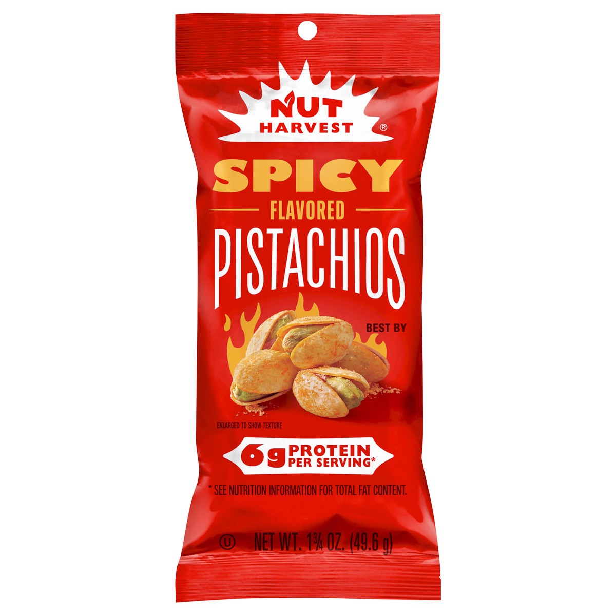 slide 3 of 9, Nut Harvest Flavored Pistachios Spicy Pistachios - 1.75 oz, 1.75 oz