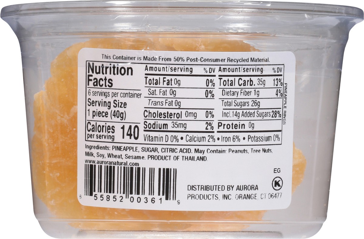 slide 4 of 9, Aurora Natural Pineapple Rings 8.5 oz, 8.5 oz