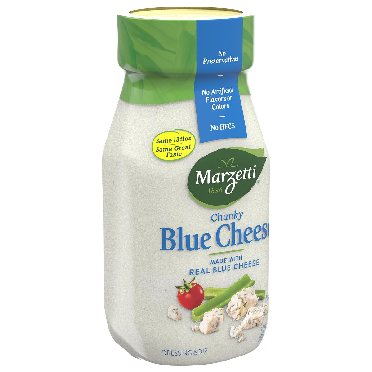 slide 6 of 9, Marzetti Dressing & Dip, Blue Cheese, Chunky, 13 fl oz