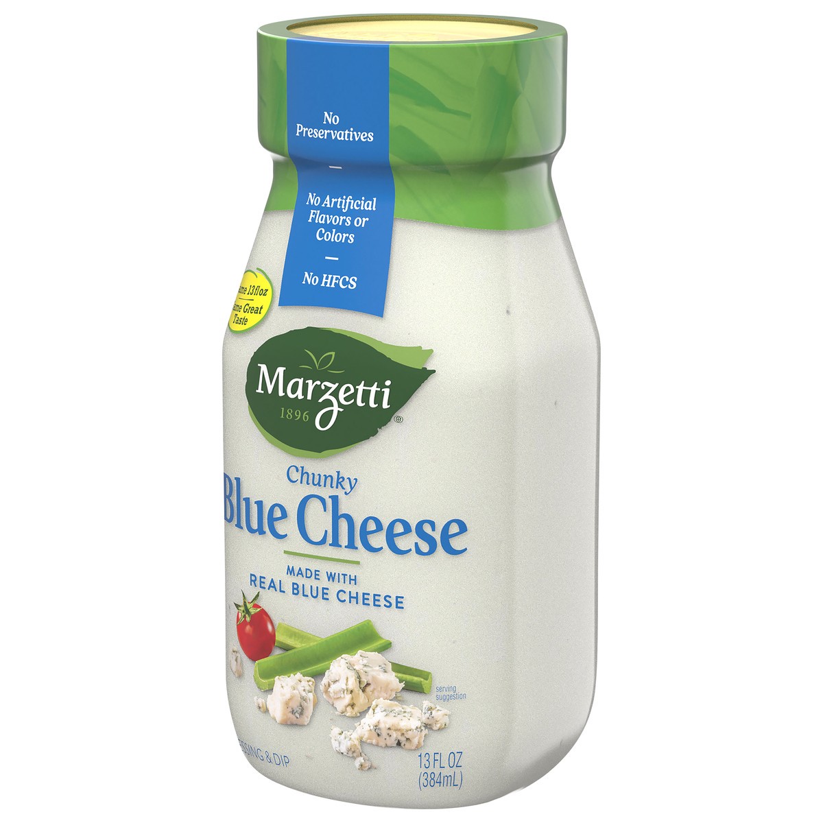 slide 2 of 9, Marzetti Dressing & Dip, Blue Cheese, Chunky, 13 fl oz
