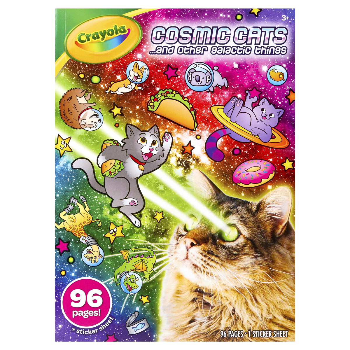 slide 1 of 1, Crayola Cosmic Cats ...And Other Galactic Things Coloring Book, 1 ct