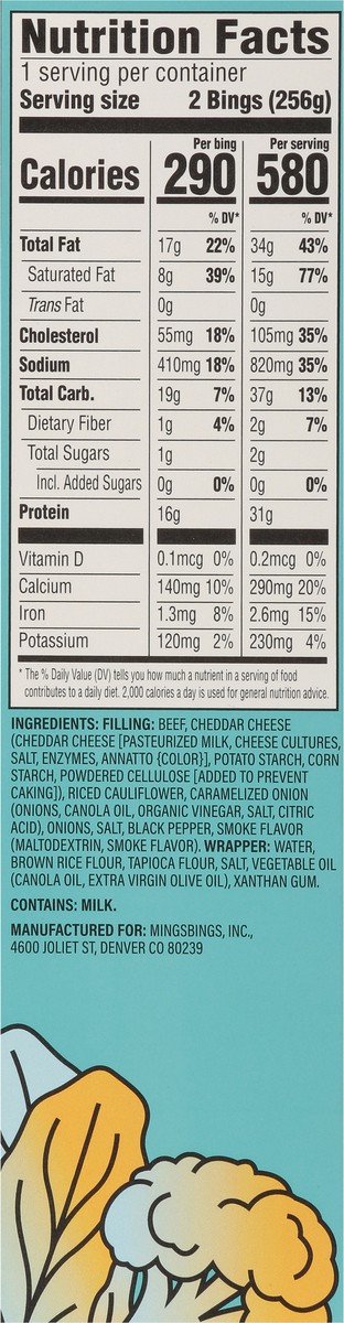 slide 16 of 16, MingsBings Meat-Based Cheese Burger 2 ea, 2 ct