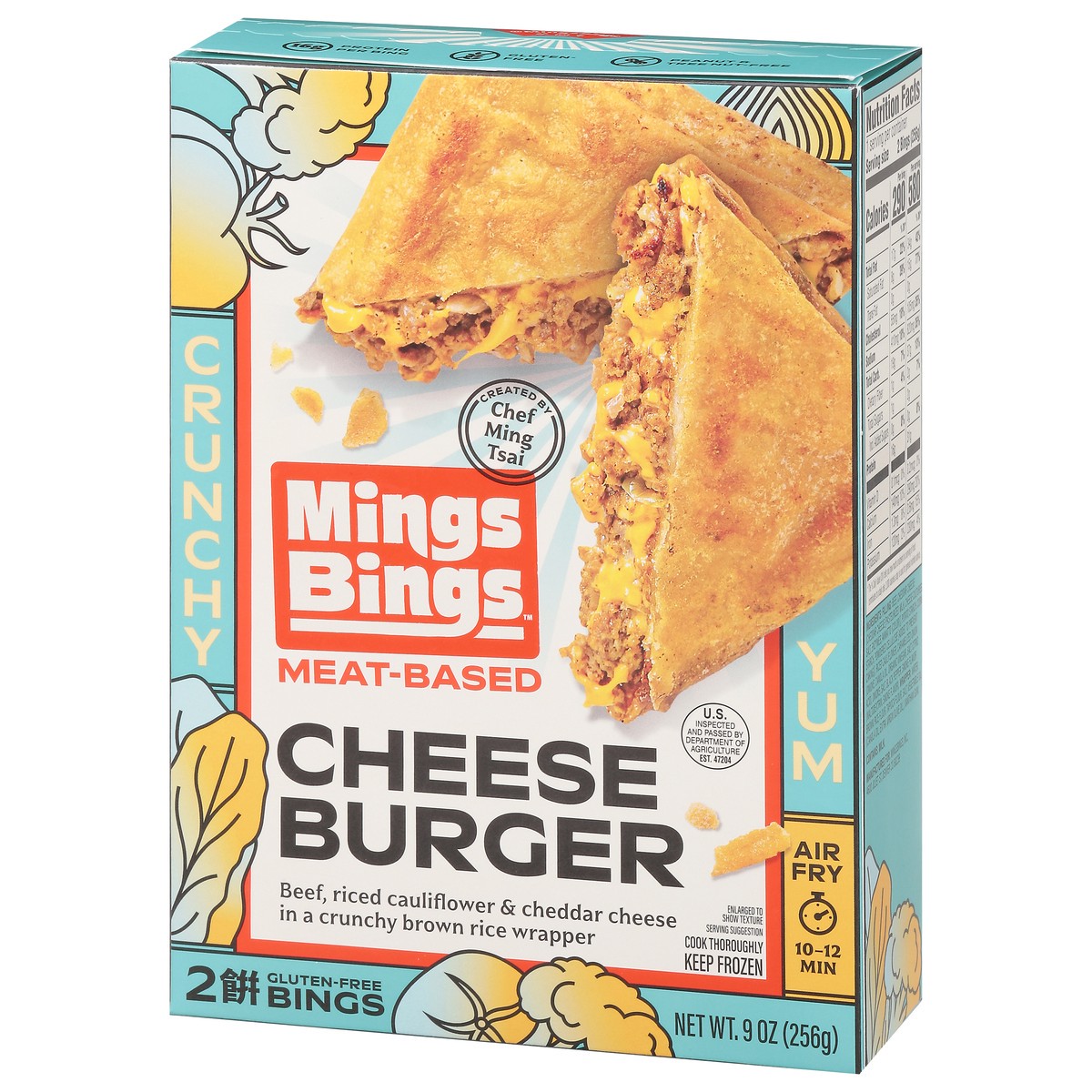 slide 4 of 16, MingsBings Meat-Based Cheese Burger 2 ea, 2 ct