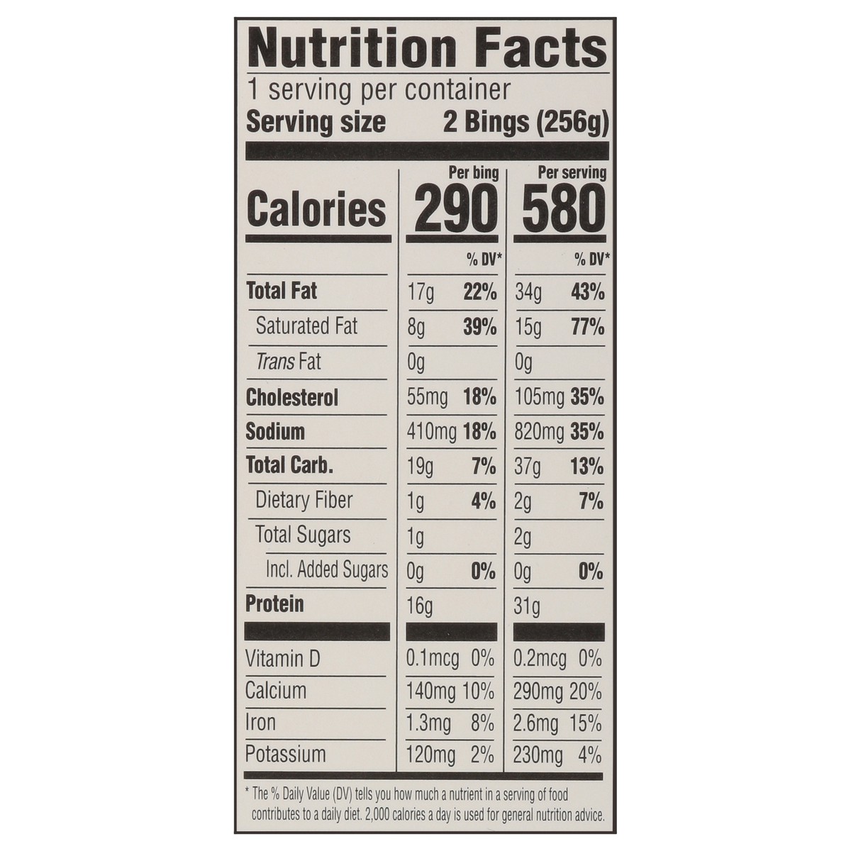 slide 2 of 16, MingsBings Meat-Based Cheese Burger 2 ea, 2 ct