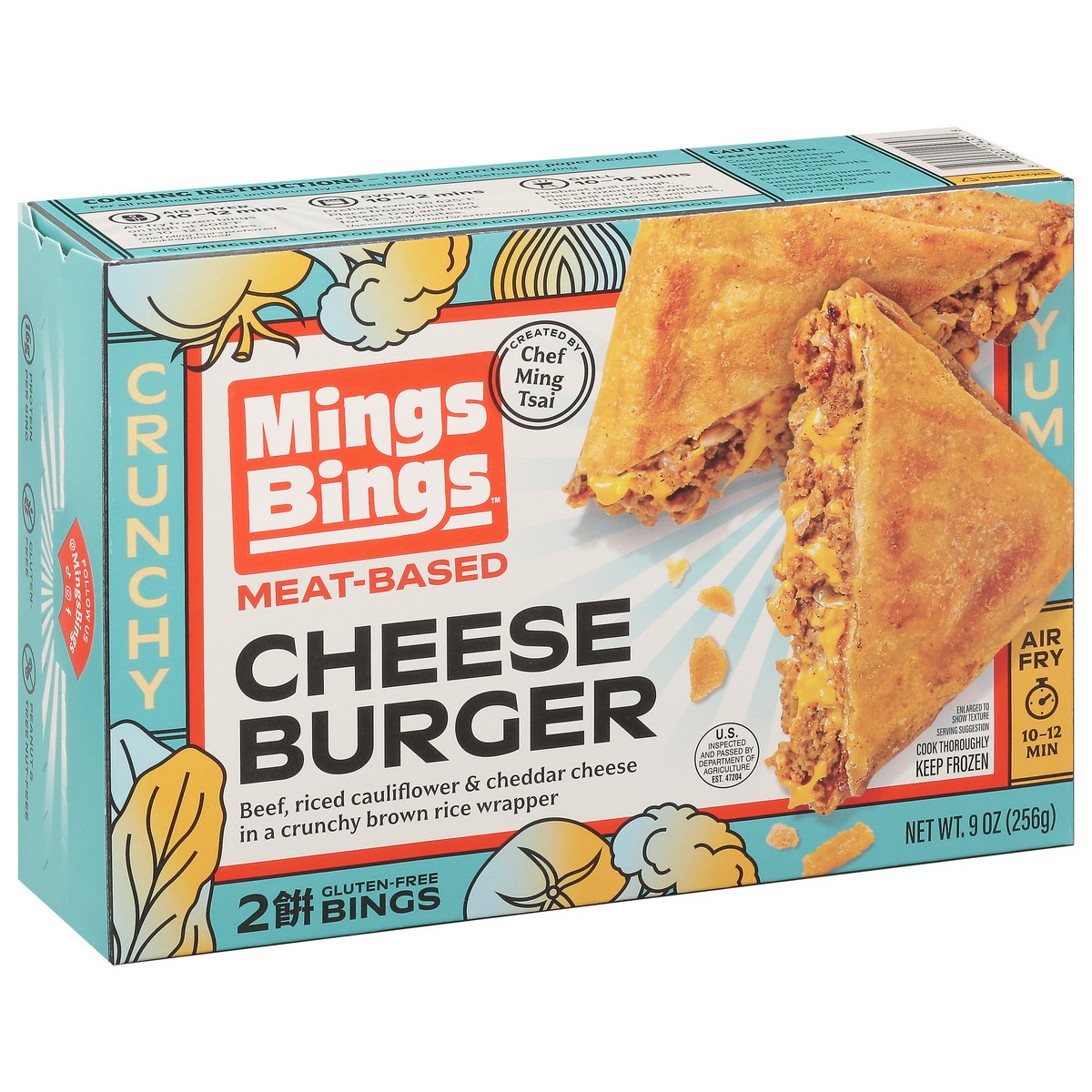 slide 6 of 16, MingsBings Meat-Based Cheese Burger 2 ea, 2 ct