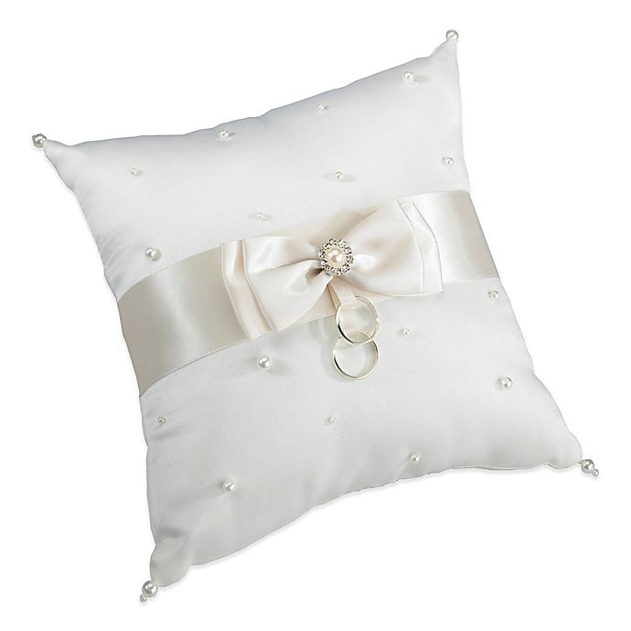 slide 1 of 1, Lillian Rose Scattered Pearl Ring Pillow - Ivory, 1 ct