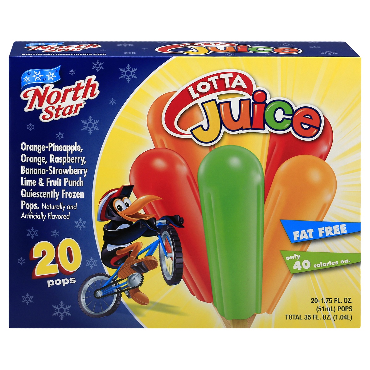 slide 1 of 1, North Star Lotta Juice Bars, 20 ct