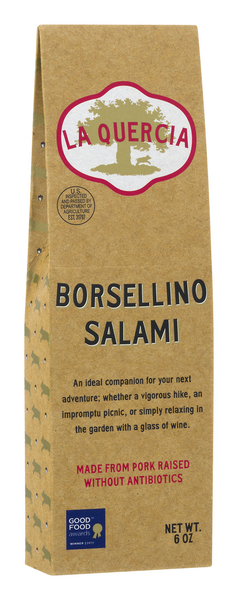 slide 1 of 1, La Quercia Borsellino Salami, 6 oz