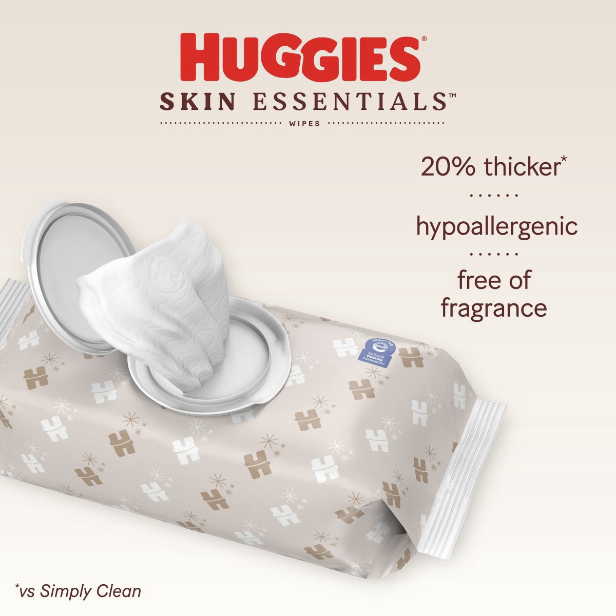 slide 5 of 29, Huggies Skin Essentials Baby Wipes, 2 Flip Top Packs (112 Wipes Total), 2 ct