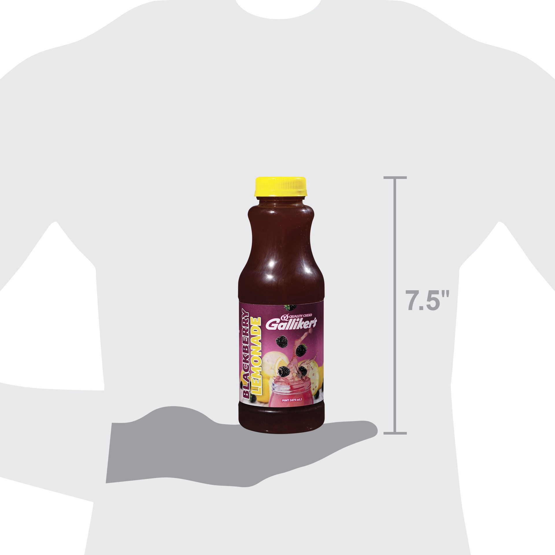 slide 1 of 1, Galliker's Blackberry Lemonade, Pint, 16 oz