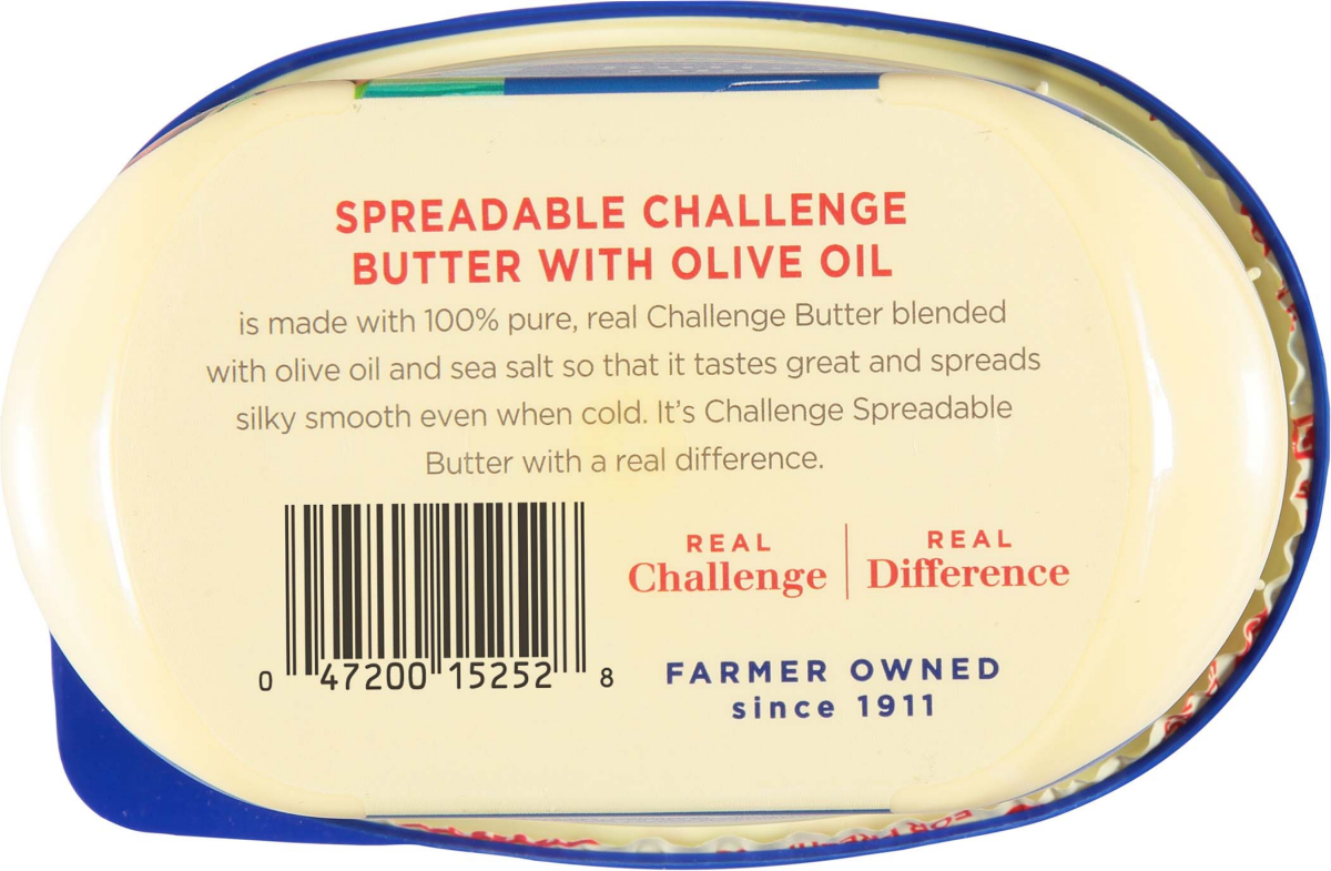 slide 2 of 2, Challenge Spreadable Sea Salted Butter with Olive Oil 13 oz, 13 oz