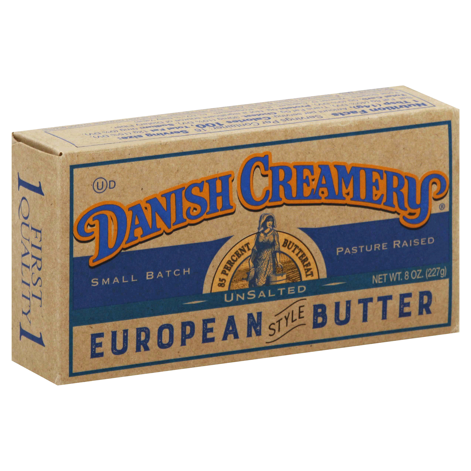 slide 3 of 4, Danish Creamery Euro Style Unsalted 8 oz WIS, 2 ct