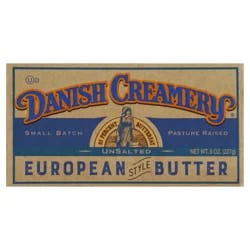 Danish Creamery Euro Style Unsalted 8 oz WIS