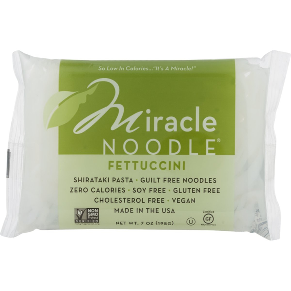 slide 1 of 1, Miracle Noodle Zero Net Carb, Gluten Free Shirataki Pasta, Fettuccini, 7 oz