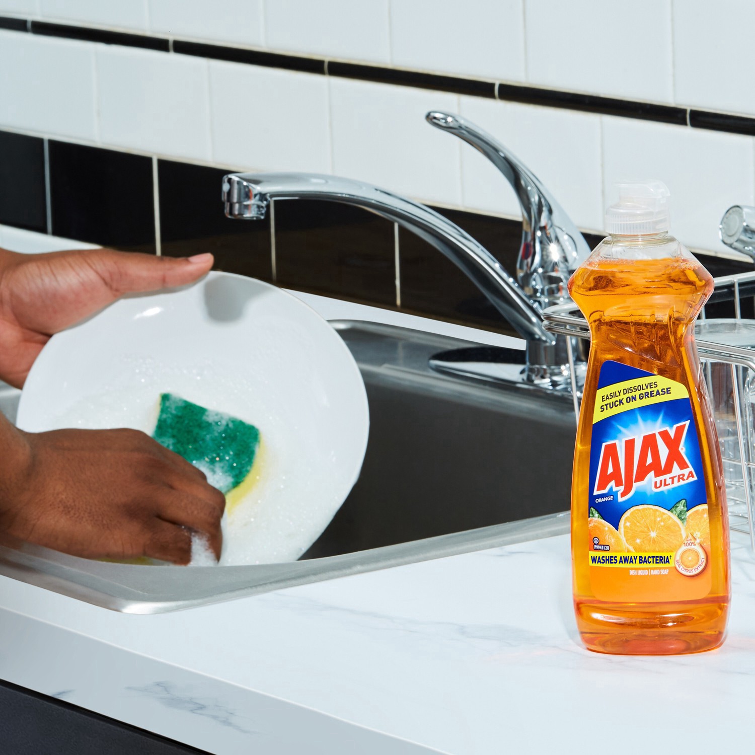 slide 44 of 104, Ajax Triple Action Orange Liquid Dish Soap, 52 fl oz