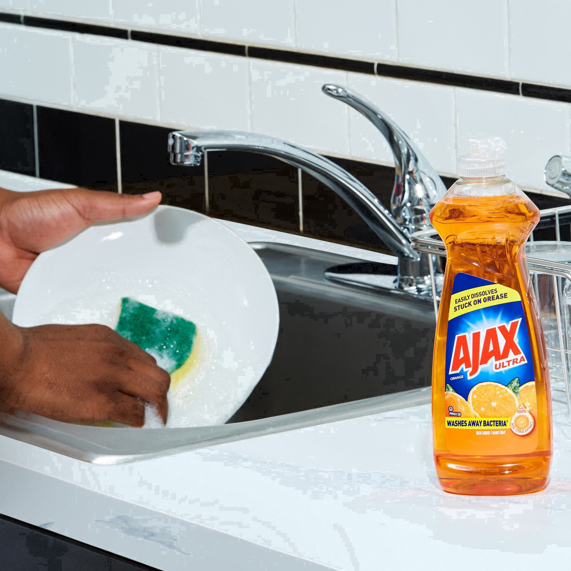 slide 55 of 104, Ajax Triple Action Orange Liquid Dish Soap, 52 fl oz