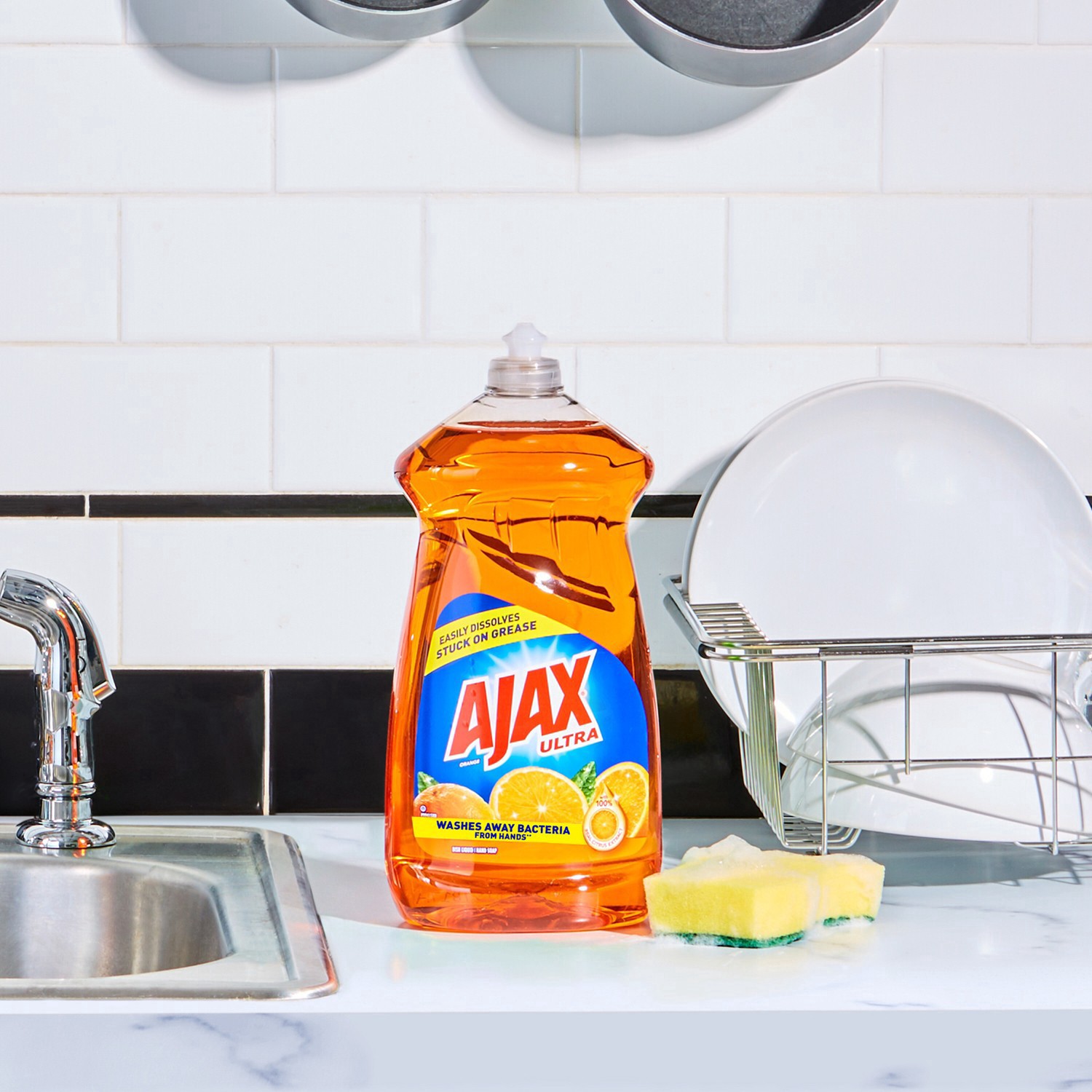 slide 46 of 104, Ajax Triple Action Orange Liquid Dish Soap, 52 fl oz