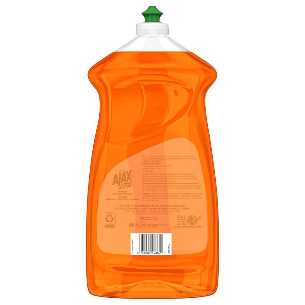 slide 69 of 104, Ajax Ultra Triple Action Liquid Dish Soap, Orange Scent - 52 Fluid Ounce, 52 fl oz