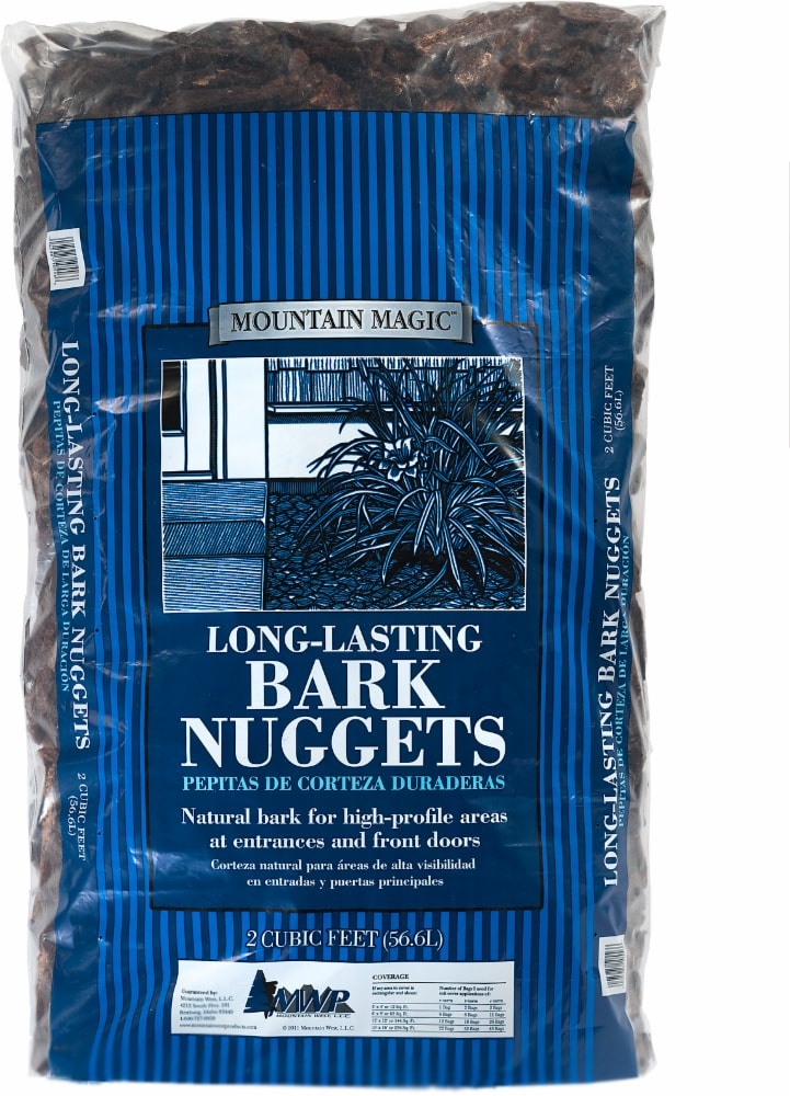 slide 1 of 1, Mountain Magic Long Lasting Bark Nuggets, 2 cu ft