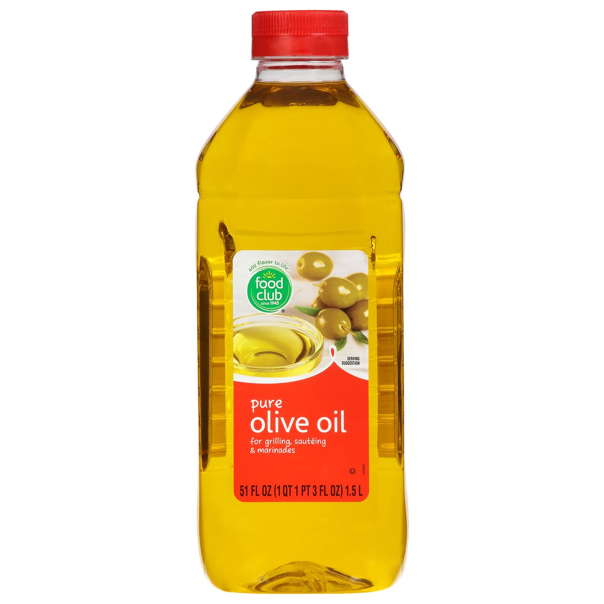 slide 1 of 14, Food Club Pure Olive Oil - 51 fl oz,