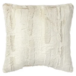 Brentwood Originals 18" Decorative Pillow Ombre Fur White