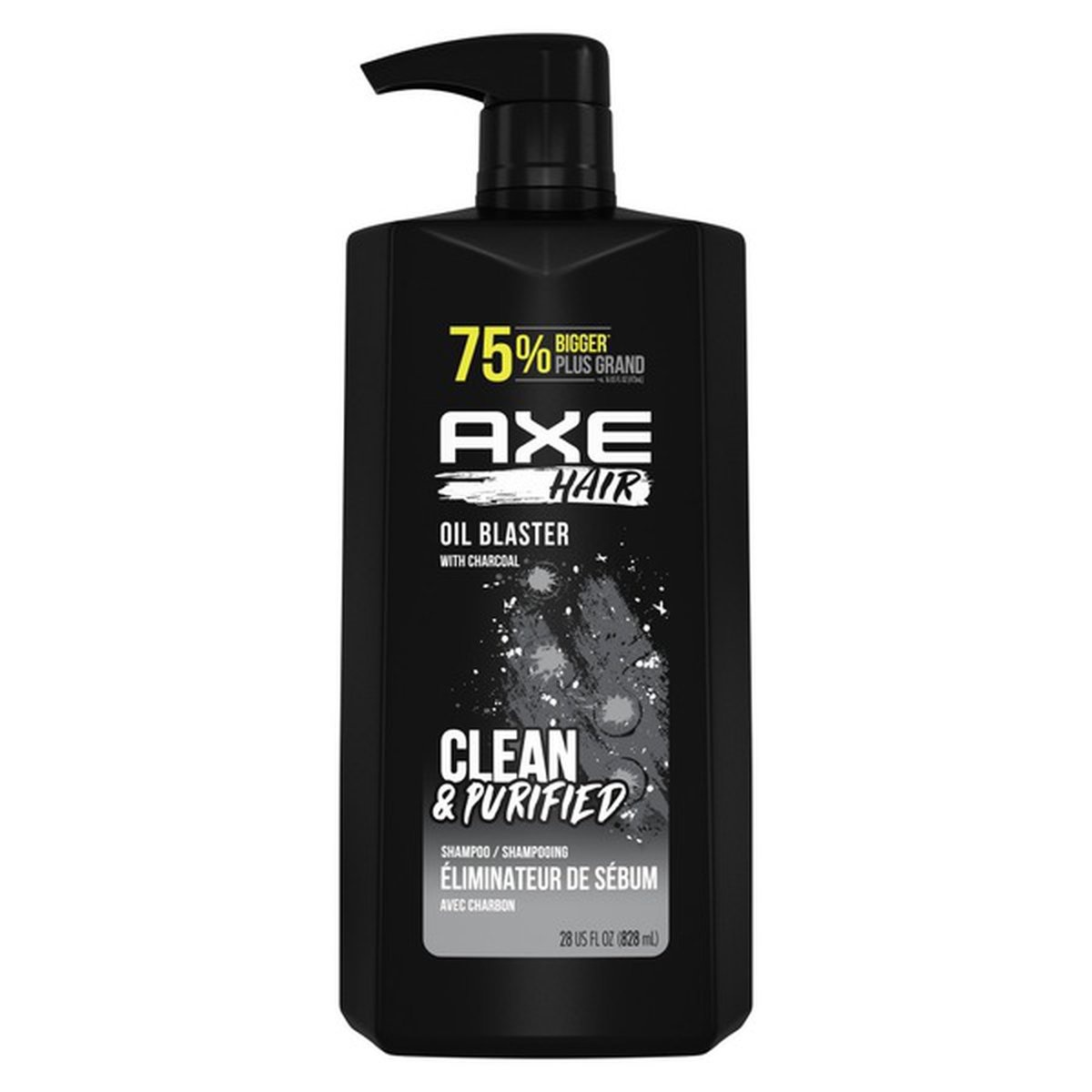 slide 1 of 1, AXE Wash & Care Shampoo Oil Blaster, 28 oz