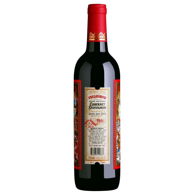 slide 3 of 4, Freakshow Cabernet Sauvignon Red Wine - 750ml Bottle, 750 ml