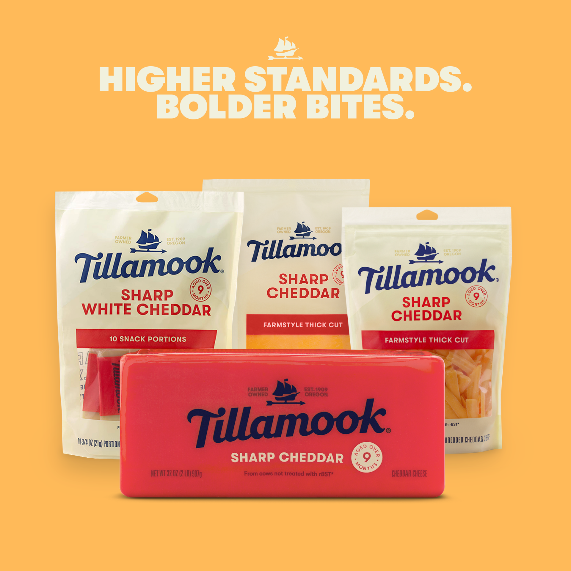 slide 4 of 4, Tillamook Sharp Cheddar Cheese 32 oz, 32 oz