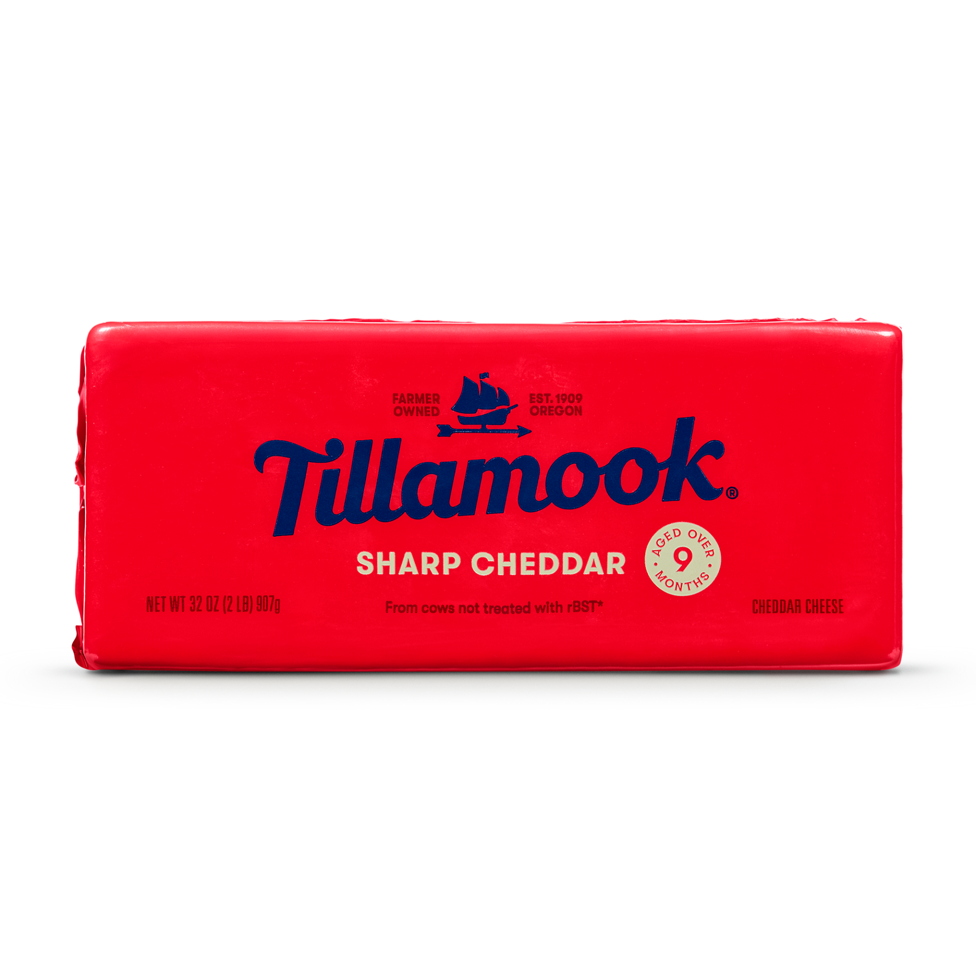 slide 1 of 4, Tillamook Sharp Cheddar Cheese Block - 32oz, 