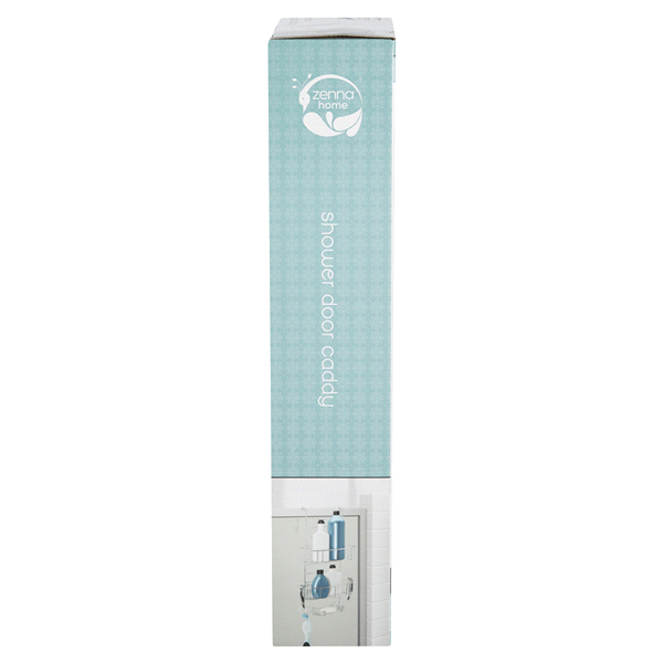 slide 3 of 29, Zenna Home Over-the-Shower Door Caddy, Chrome, 1 ct