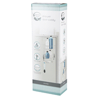 slide 21 of 29, Zenna Home Over-the-Shower Door Caddy, Chrome, 1 ct